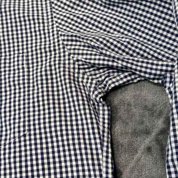 J Crew Shirt Mens Sz M Blue Plaid Check Quality Woven Shirt Tartan Button Down - Picture 7 of 12